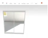 Konfigurera din garderob med skjutdörrar. Justera mått och designa interiören för att bygga hyllor i garderoben.