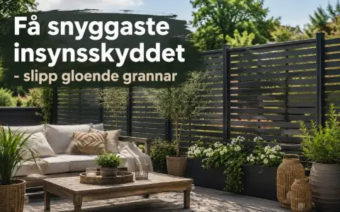 Snyggt insynsskydd som skapar en privat oas. Perfekt för dig som vill bygga insynsskydd och njuta av uteplatsen ostört.