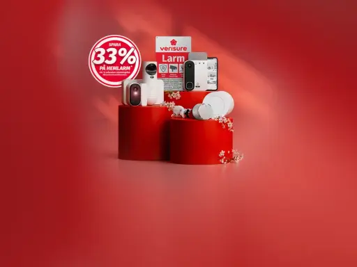 Spara 33% på hemlarm! Verisure erbjuder ett brett utbud av produkter för ditt bästa larm, inklusive kameror och sensorer.