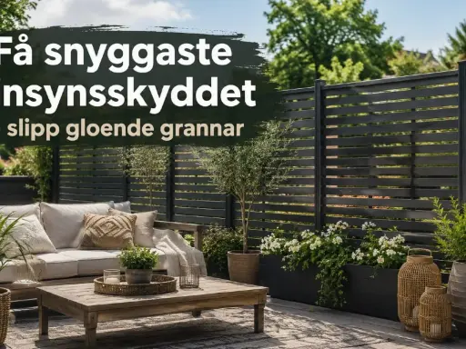 Snyggt insynsskydd som skapar en privat oas. Perfekt för dig som vill bygga insynsskydd och njuta av uteplatsen ostört.